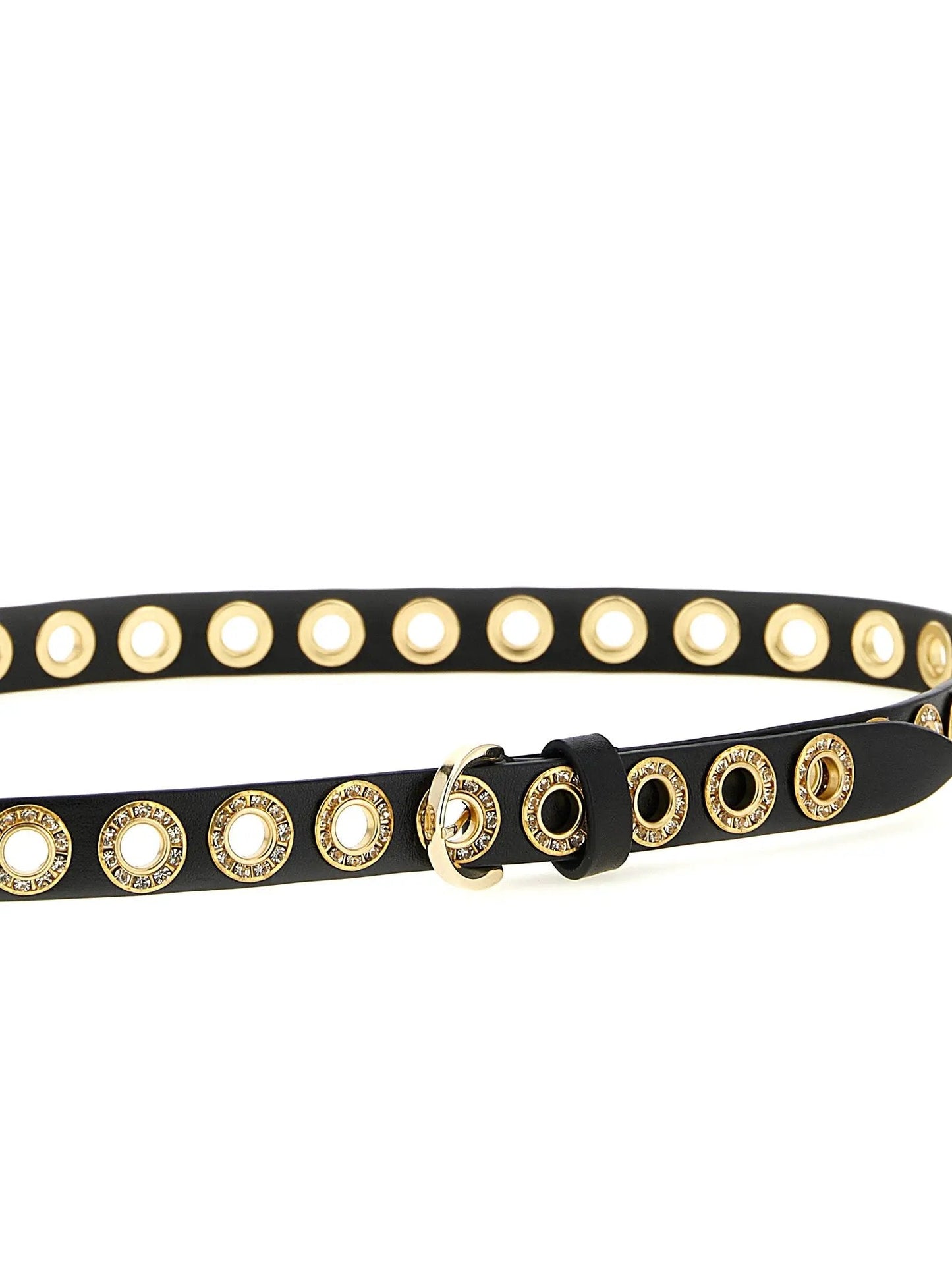 PINKO Black Polyethylene Regular Belt