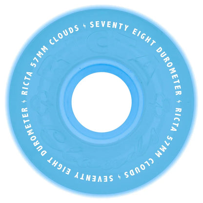 Ricta Clouds Wheels 57mm 78a - Aqua Glow In The Dark (Set)
