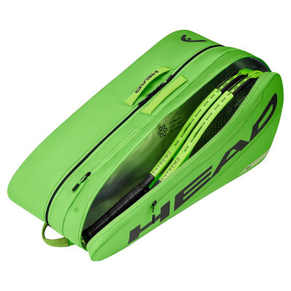 Head Tour L Tennis Racquets Bag 9 Pack Sharp Green