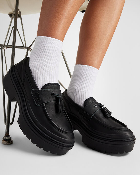 Chuck Taylor All Star Lugged Heel Loafer Platform Leather Low Top