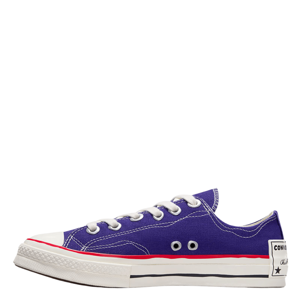 Converse Women's Chuck 70 Sketch Low Top in Court Purple/Egret/Red