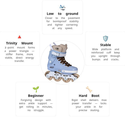 Powerslide Next 2.0 SL 80 Soft Blue Skates